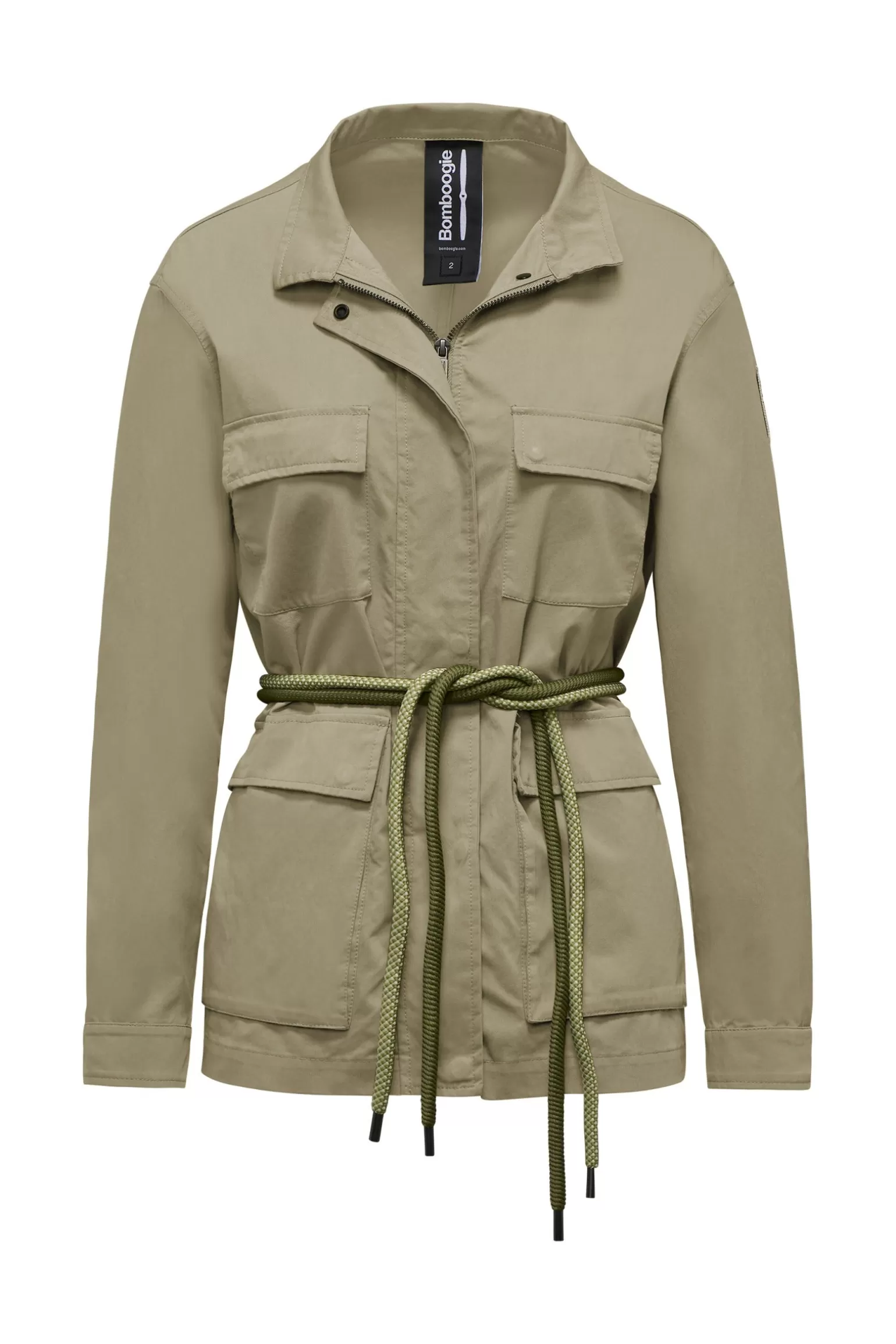 Women Bomboogie Light Jackets*Unlined Field Jacket With Two-Tone Rope Belt