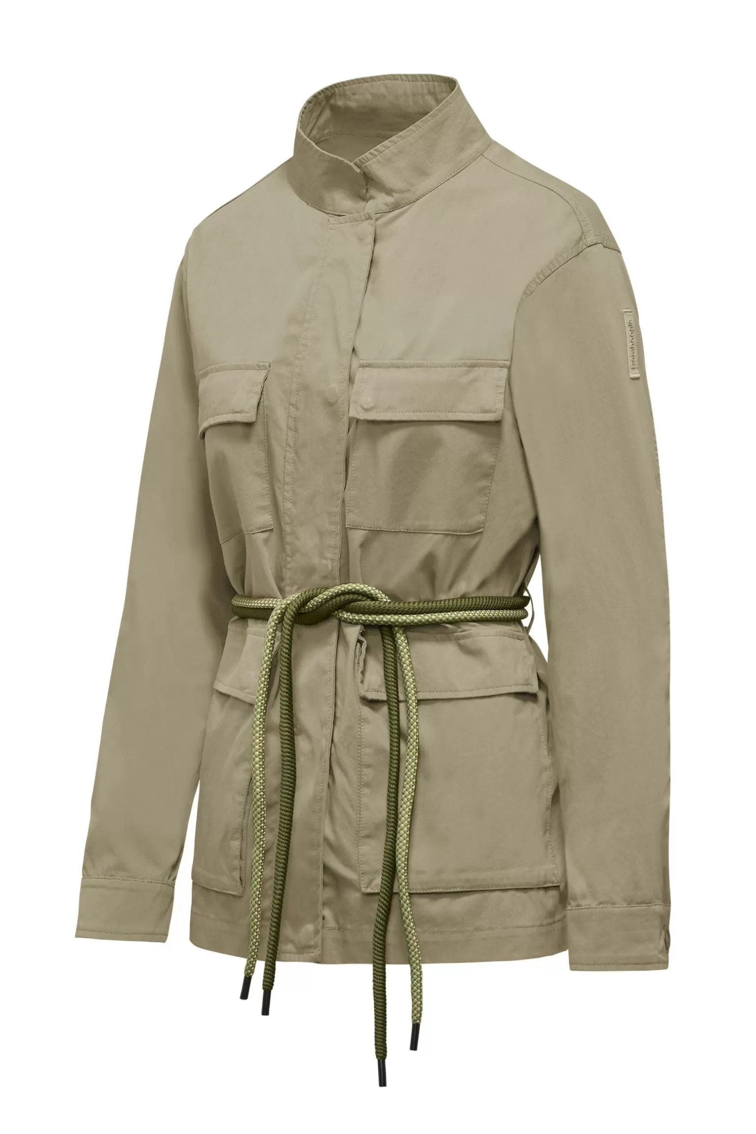 Women Bomboogie Light Jackets*Unlined Field Jacket With Two-Tone Rope Belt