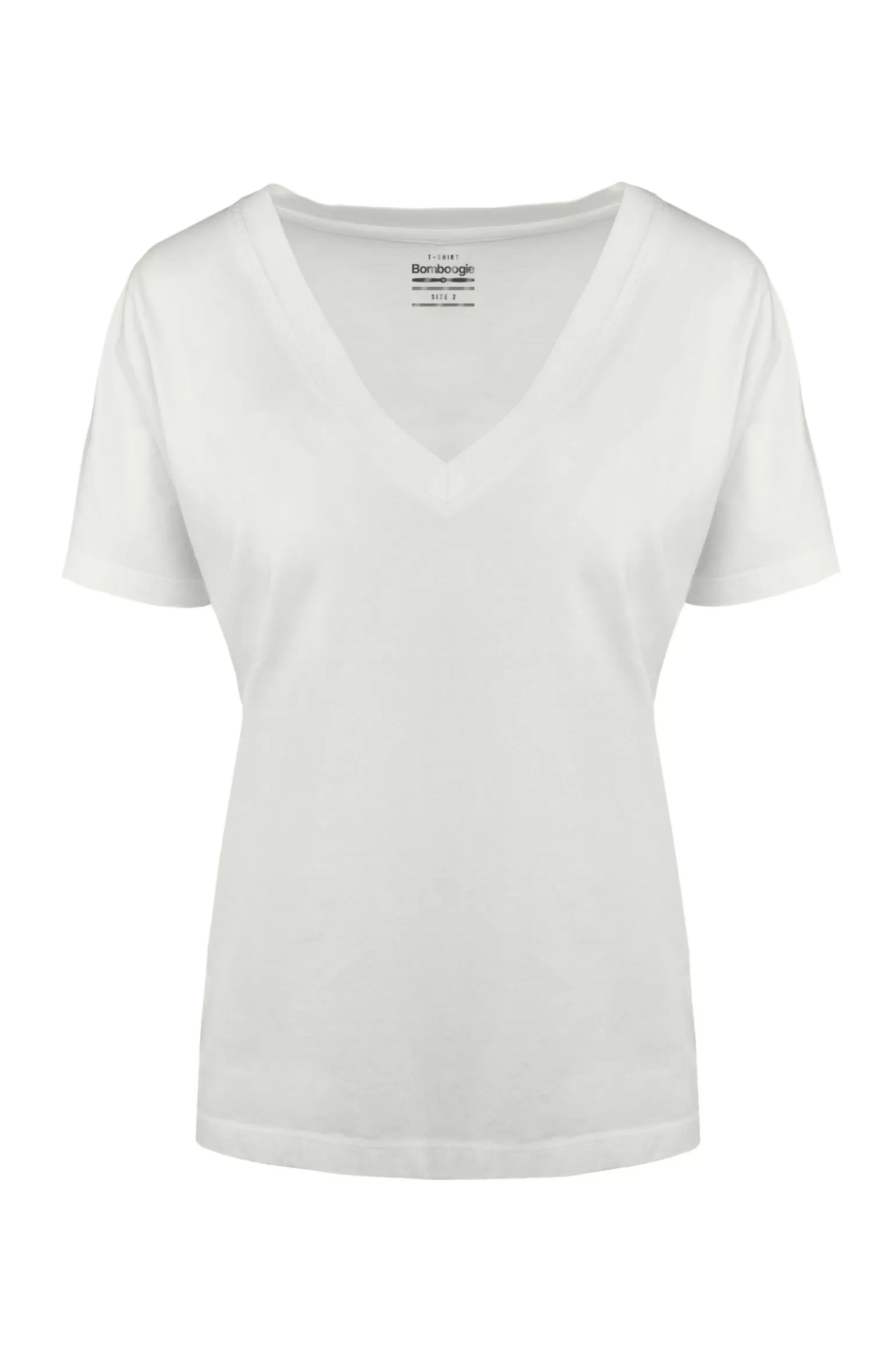 Women Bomboogie T-Shirts*V-neck T-shirt In Organic Cotton