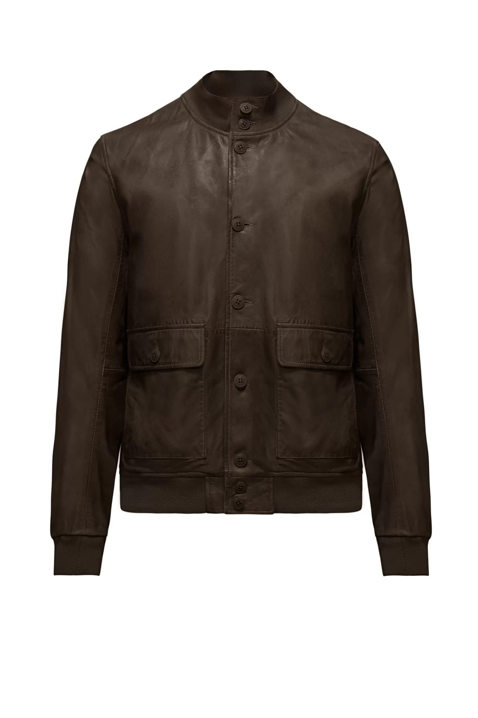 Bomboogie Leather Jackets*Walt Leather Bomber Jacket