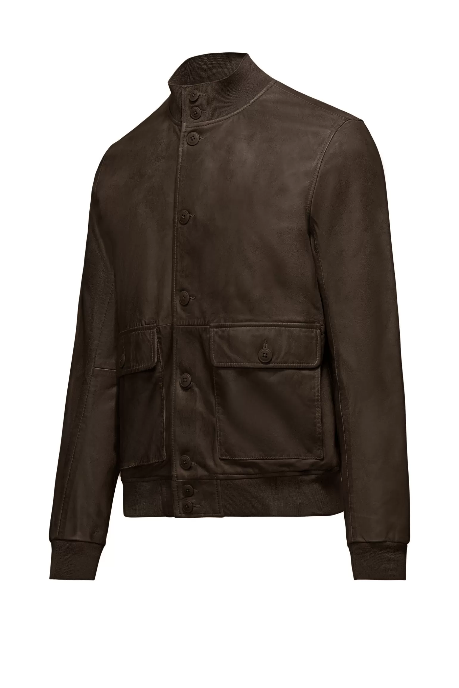 Bomboogie Leather Jackets*Walt Leather Bomber Jacket