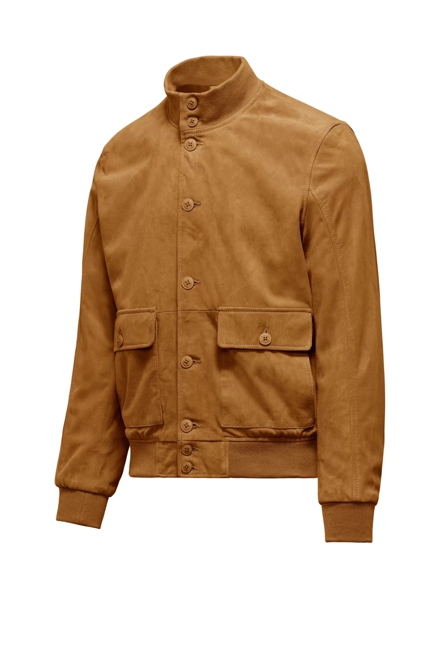 Bomboogie Leather Jackets | Bomber*Walt Suede Bomber Jacket