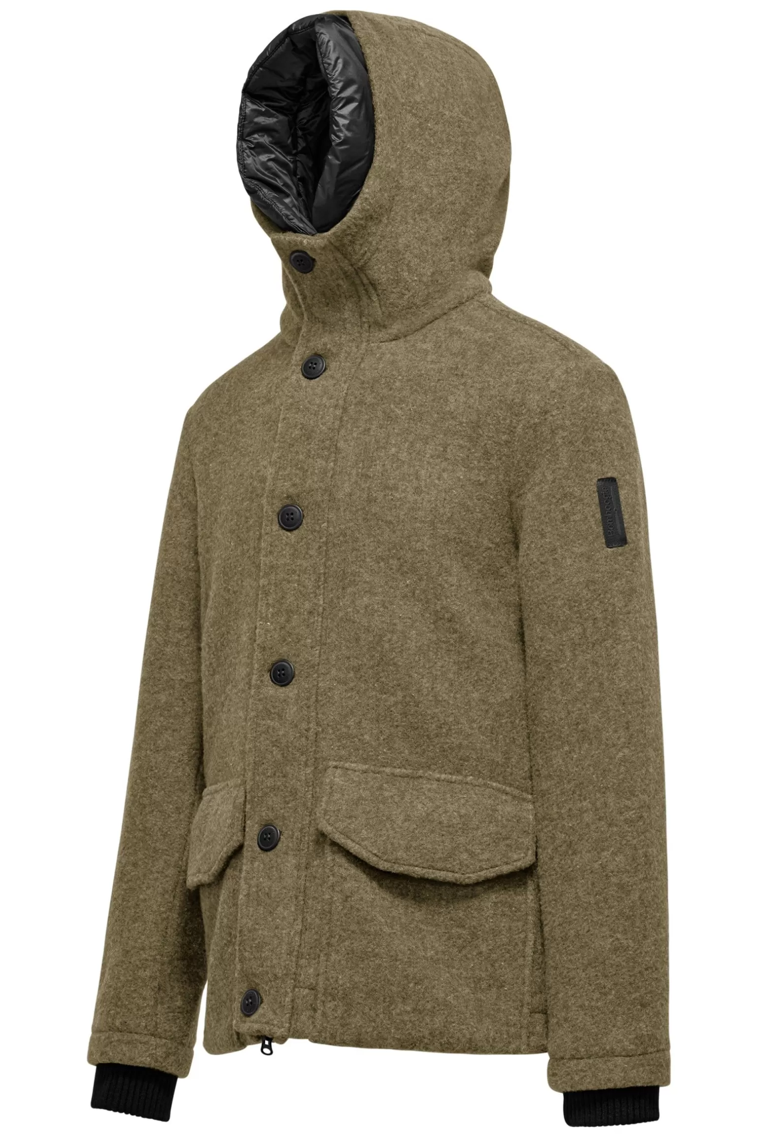 Bomboogie Coats*Wool Fabric Parka With Hood